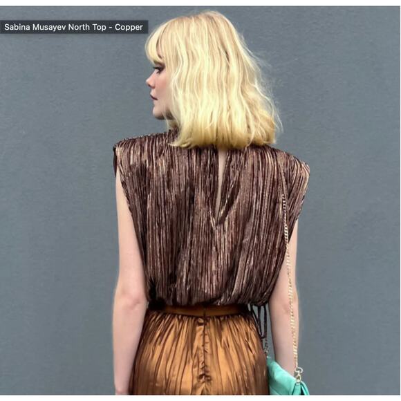 SABINA MUSAYEV NWT North Top in Brown // XS - Picture 2 of 16